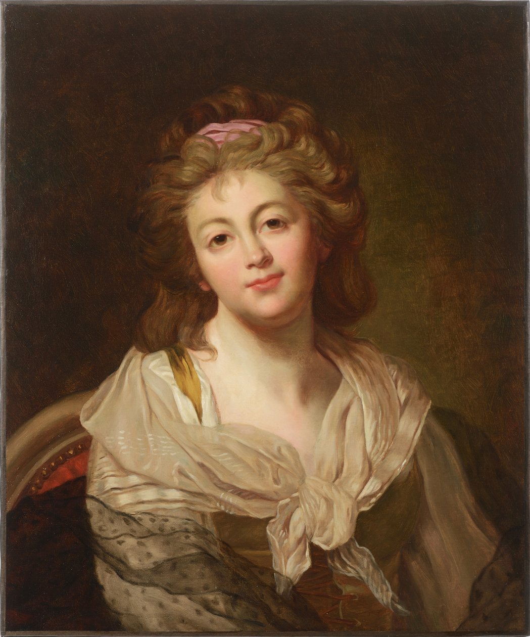 Självporträtt, andra hälften av 1700-talet.. av Marie Genevieve Bouliard