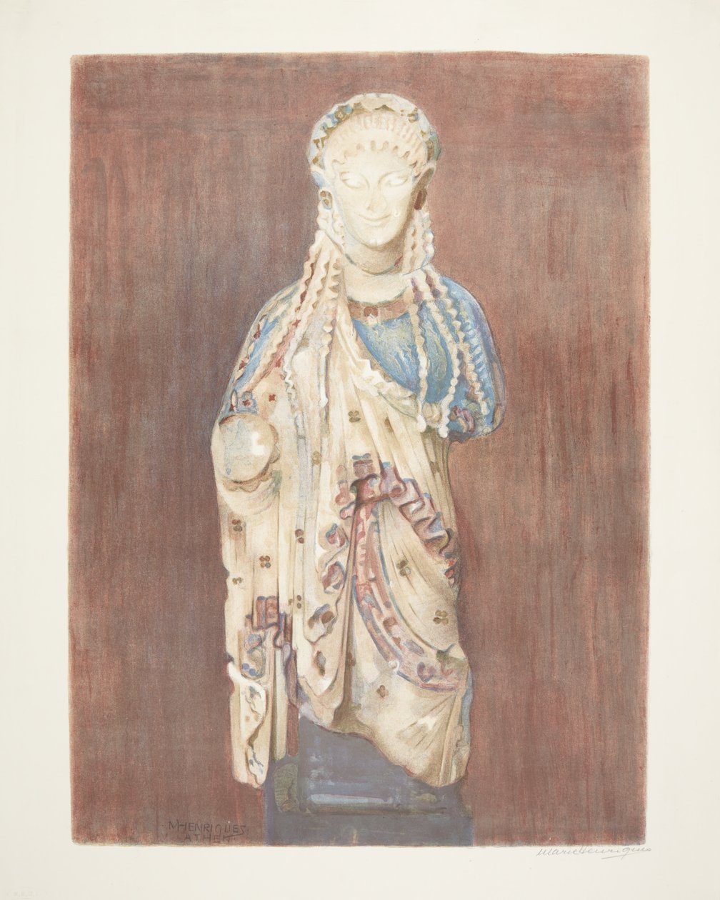 Arkaiska grekiska Kore (Aten) av Marie Henriques