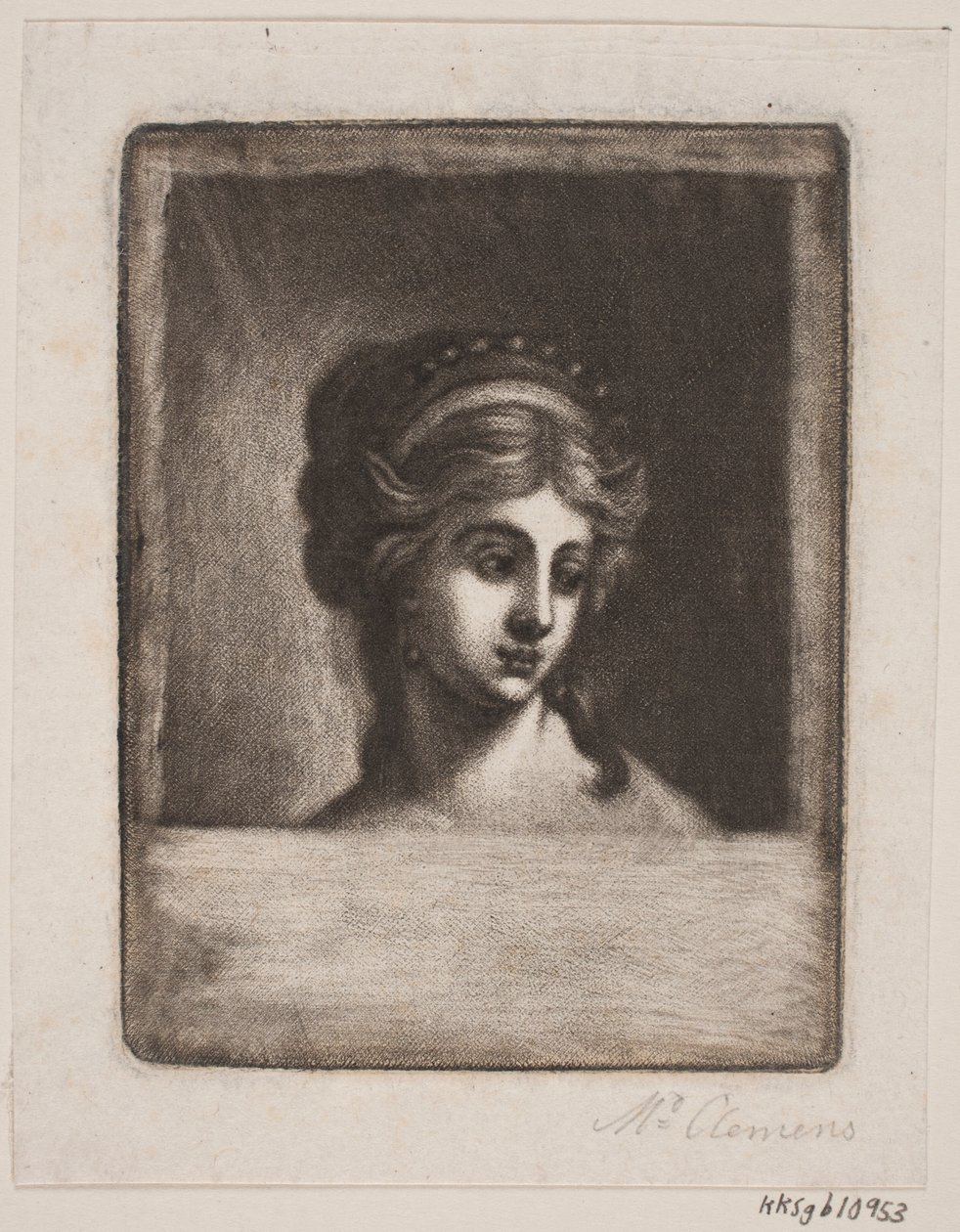 Kvinnligt huvud av Marie Jeanne Clemens