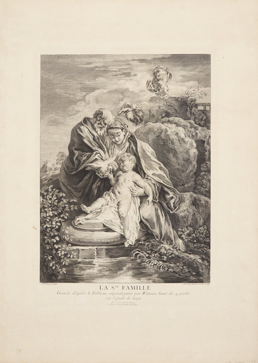 Den heliga familjen (La Ste Famille) av Marie Jeanne Renard Dubos
