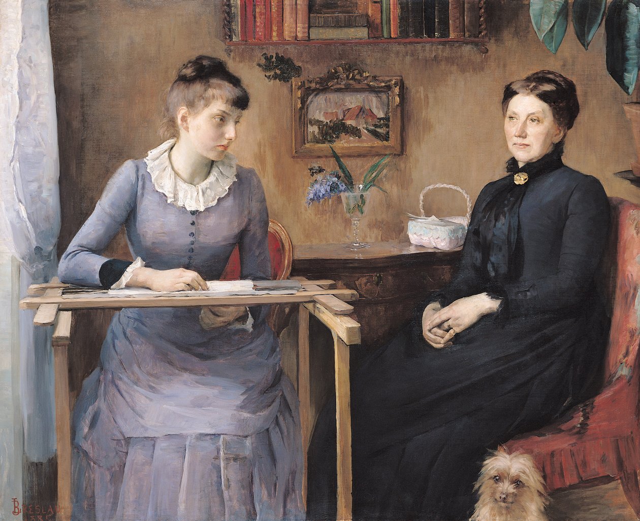 Hemma eller intimitet, 1885 av Marie Louise Catherine Breslau