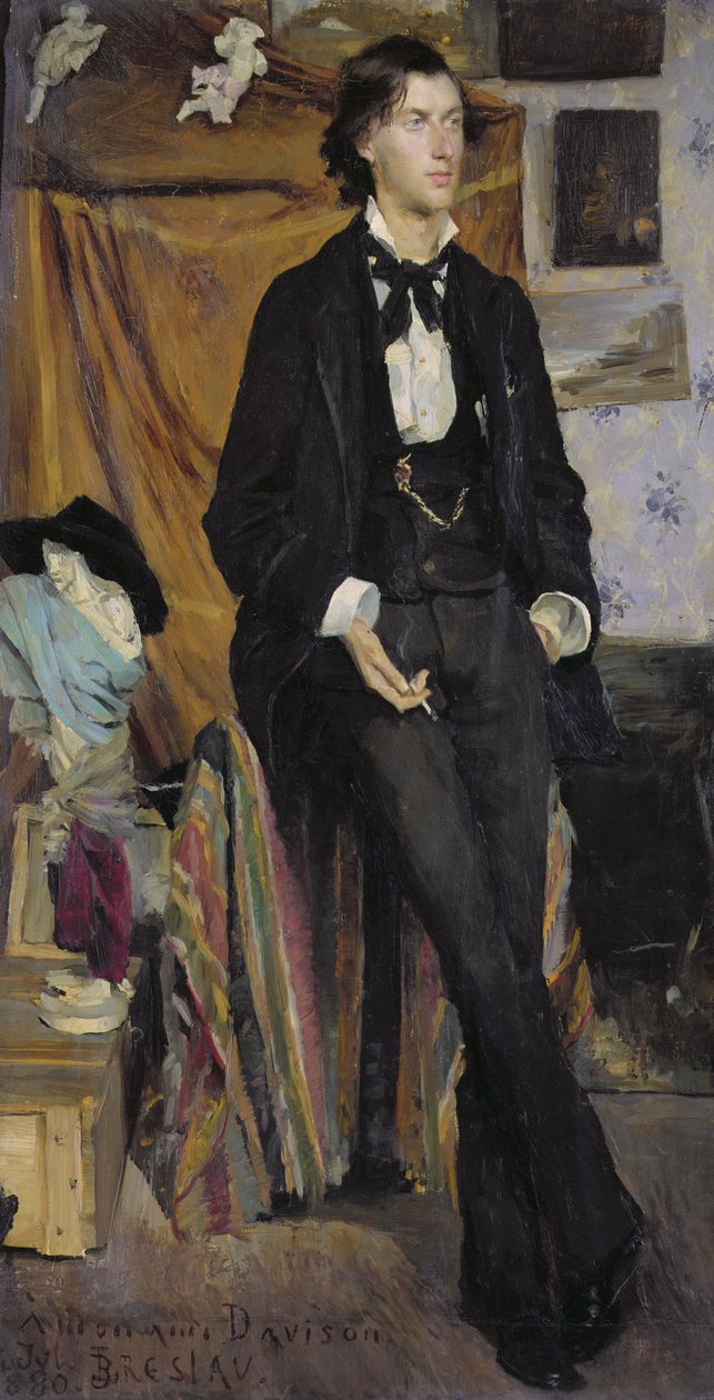 Porträtt av Henry Davison, 1880 av Marie Louise Catherine Breslau
