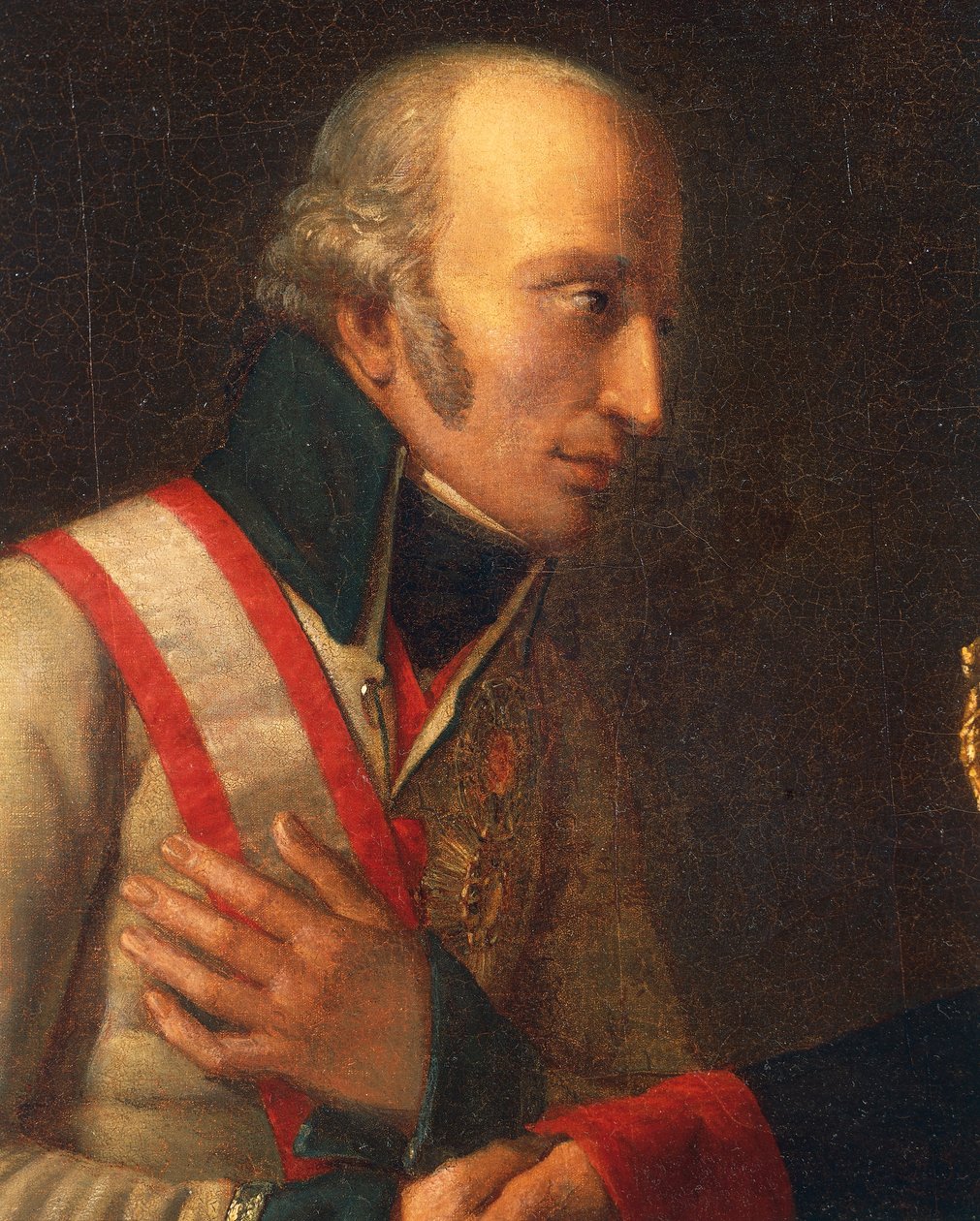 Möte mellan Napoleon och ärkehertig Charles i Stammersdorf 17 december av Marie Nicolas Ponce Camus