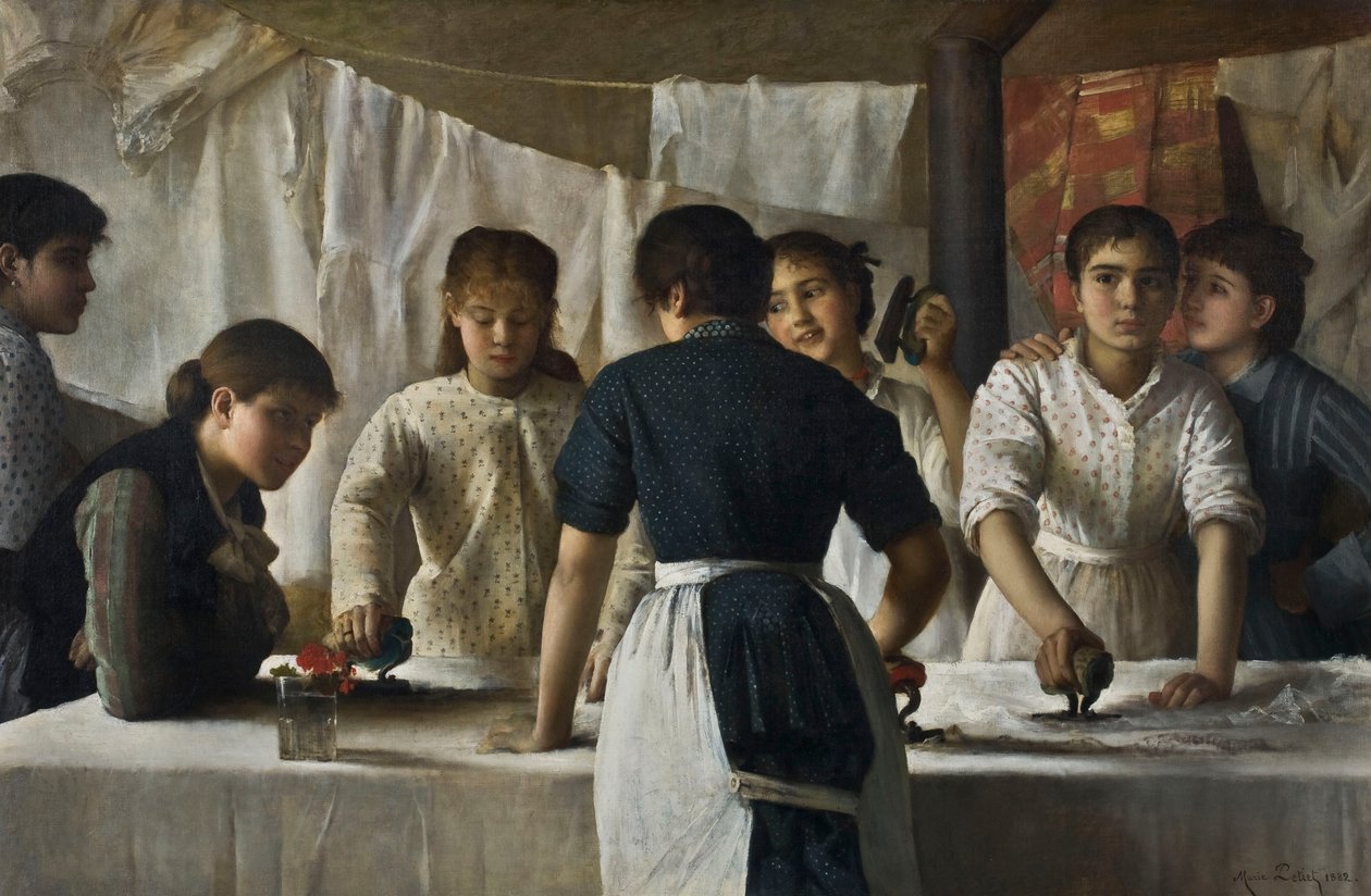 Tvätterskor, 1882. av Marie Petiet