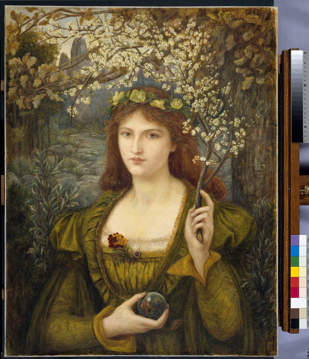 Madonna Pietra Degli Scrovigni av Marie Spartali Stillman