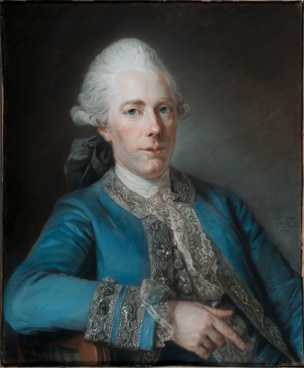 Porträtt av Marie-Joseph Peyre} (1730-1785), fransk arkitekt av Marie Suzanne Giroust