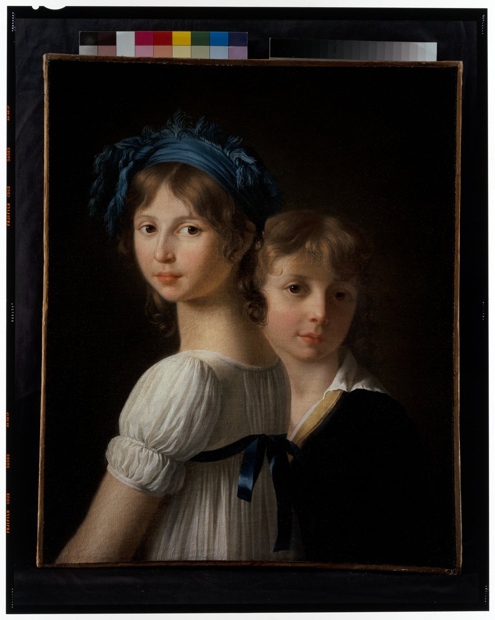 Porträtt av en syster och hennes yngre bror av Marie Victoire Lemoine