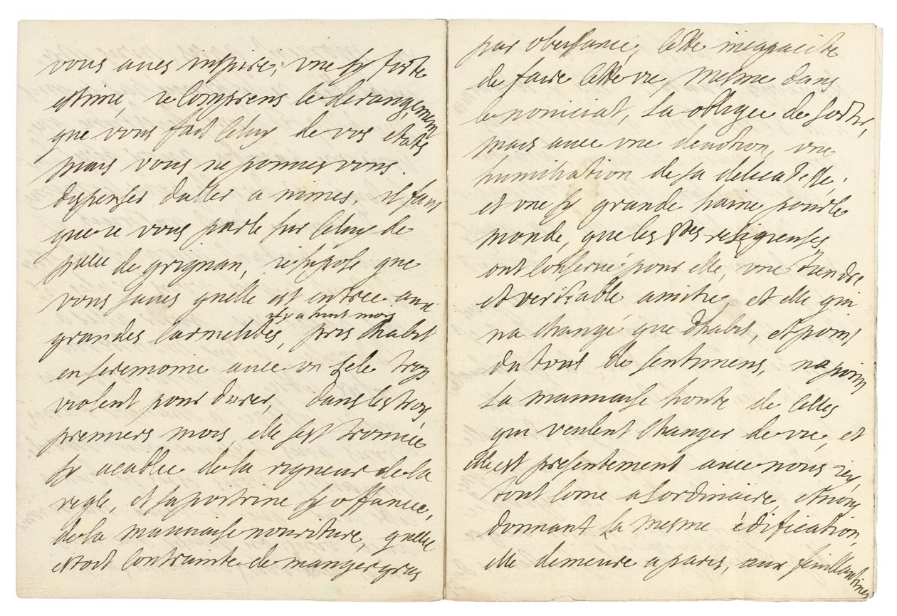 Autografbrev till Philippe Moulceau, Livry, 25 oktober 1686 av Marie de Rabutin Chantal Sévigné
