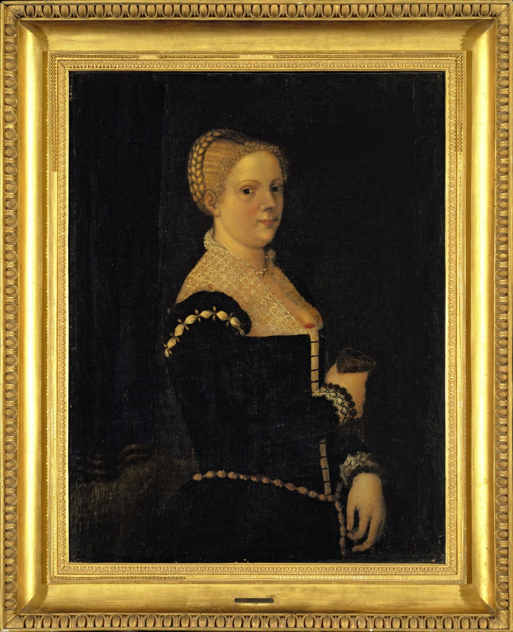 Självporträtt av konstnären (olja på duk) av Marietta Robusti Tintoretta