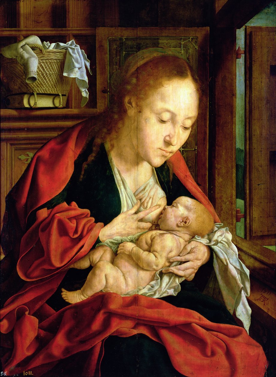 Madonna matar Kristusbarnet, 1511 av Marinus van Roejmerswaelen