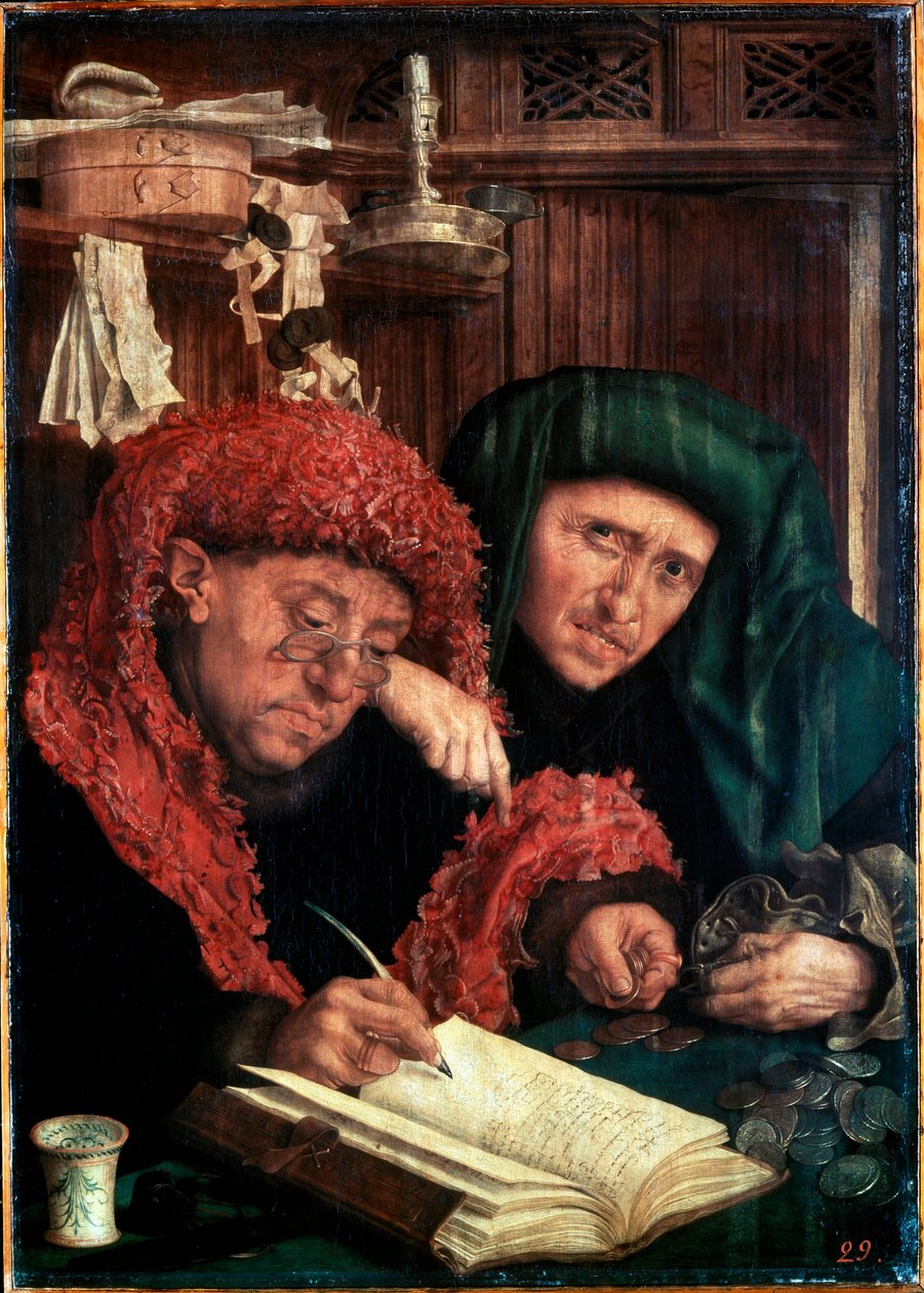Skatteindrivarna, mellan 1490 och 1567. av Marinus van Reymerswaele