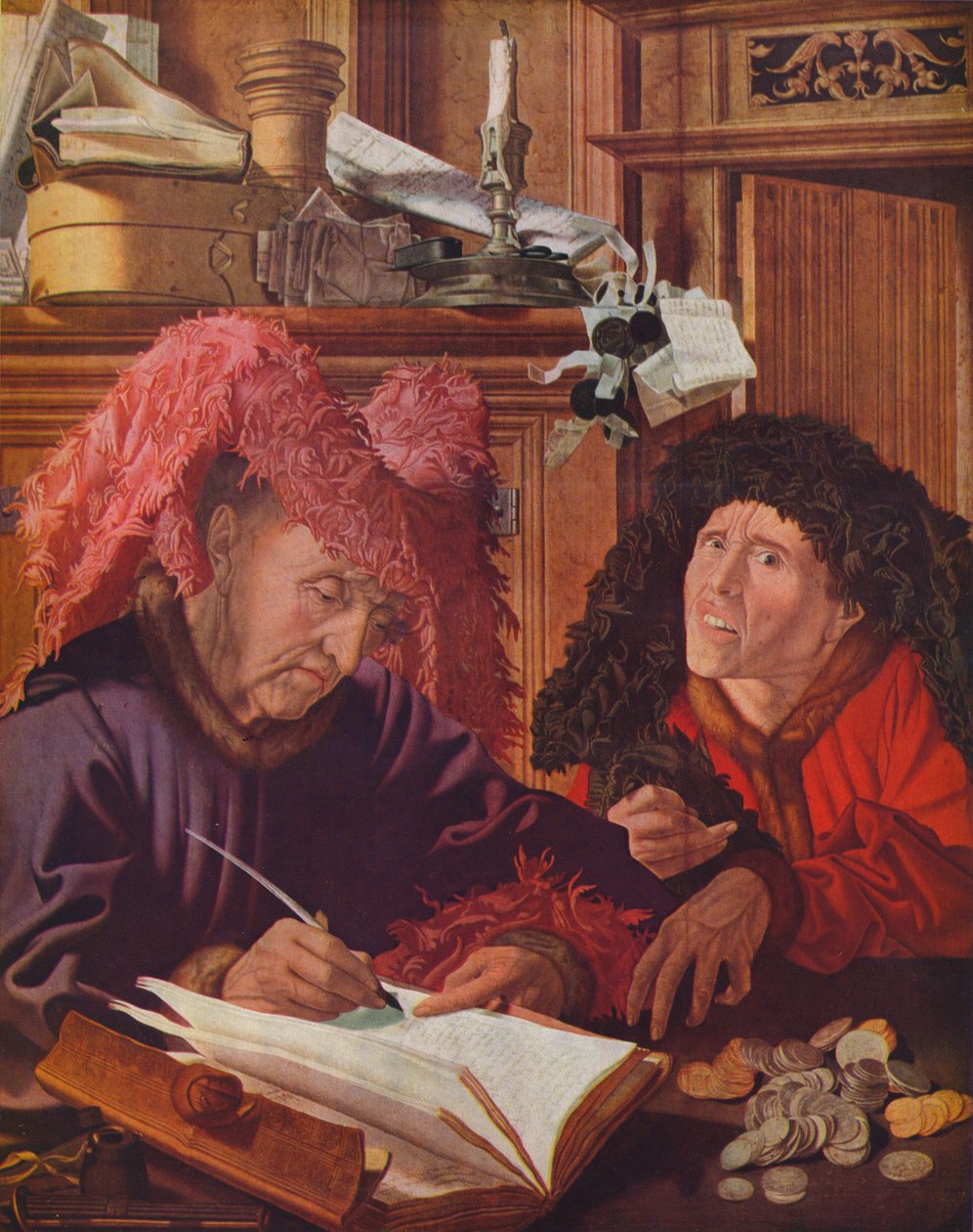 Two Bankers or Usurers, c1540, 1939 av Marinus van Reymerswaele