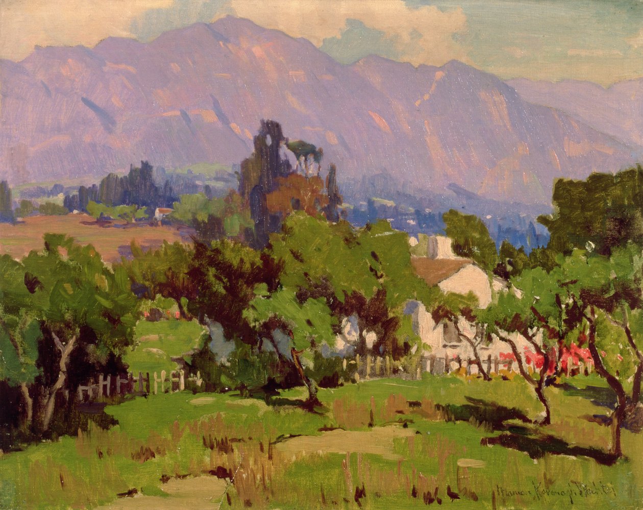 Southern California Landscape (olja på duk) av Marion Kavanagh Wachtel