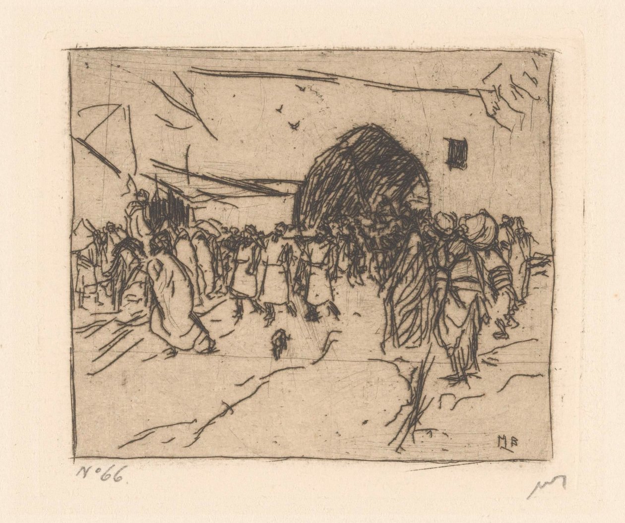 Porten i Konstantinopel av Marius Bauer (signed by artist)