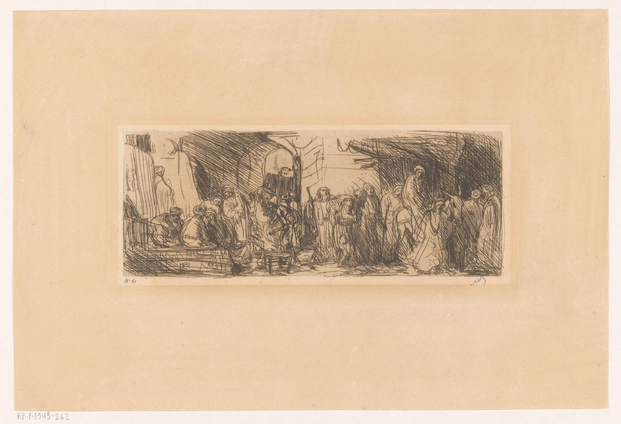 Gata i Jerusalem av Marius Bauer (signed by artist)