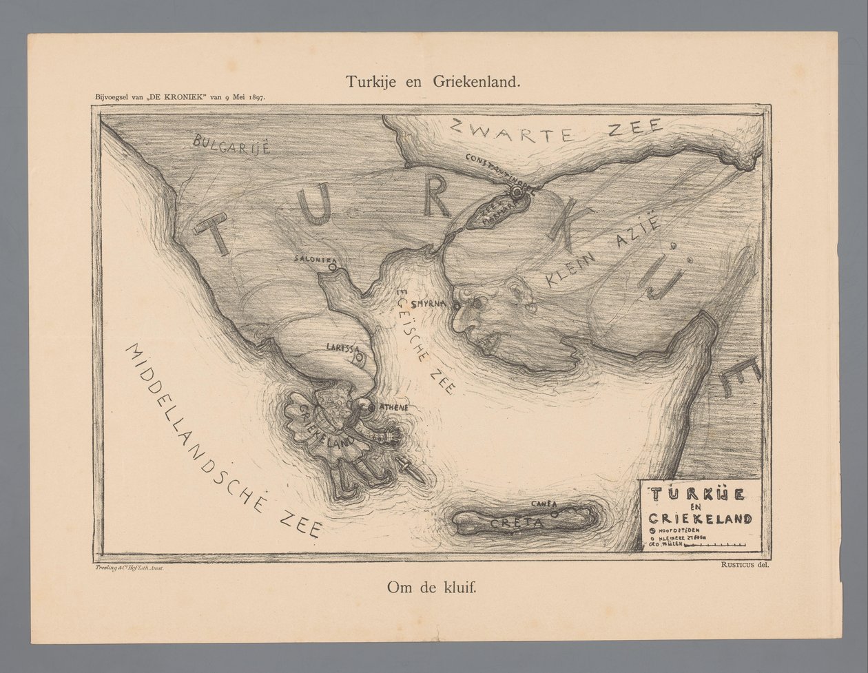 Turkiet och Grekland (titel på objekt) av Marius Bauer