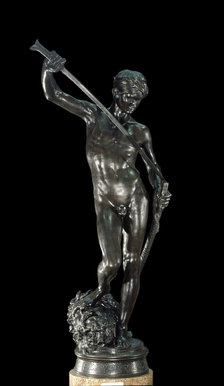 David bronsskulptur av Antonin Mercia (1845-1916) Paris, Musee d