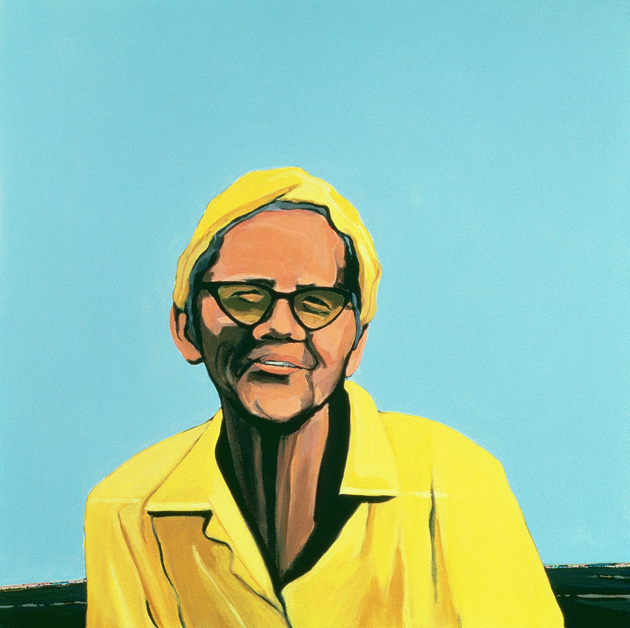 Cuban Portrait #13, 1996 (akryl på duk) av Marjorie Weiss