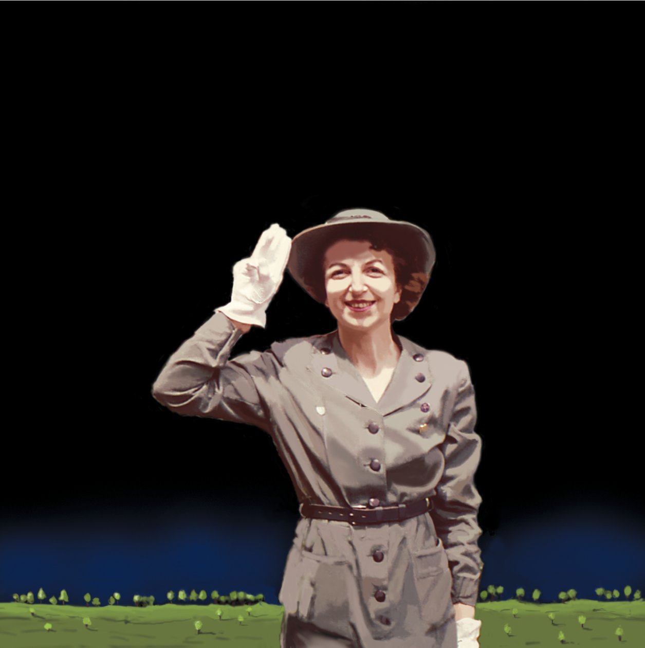 Scoutledare, 2008 (akryl på duk) av Marjorie Weiss