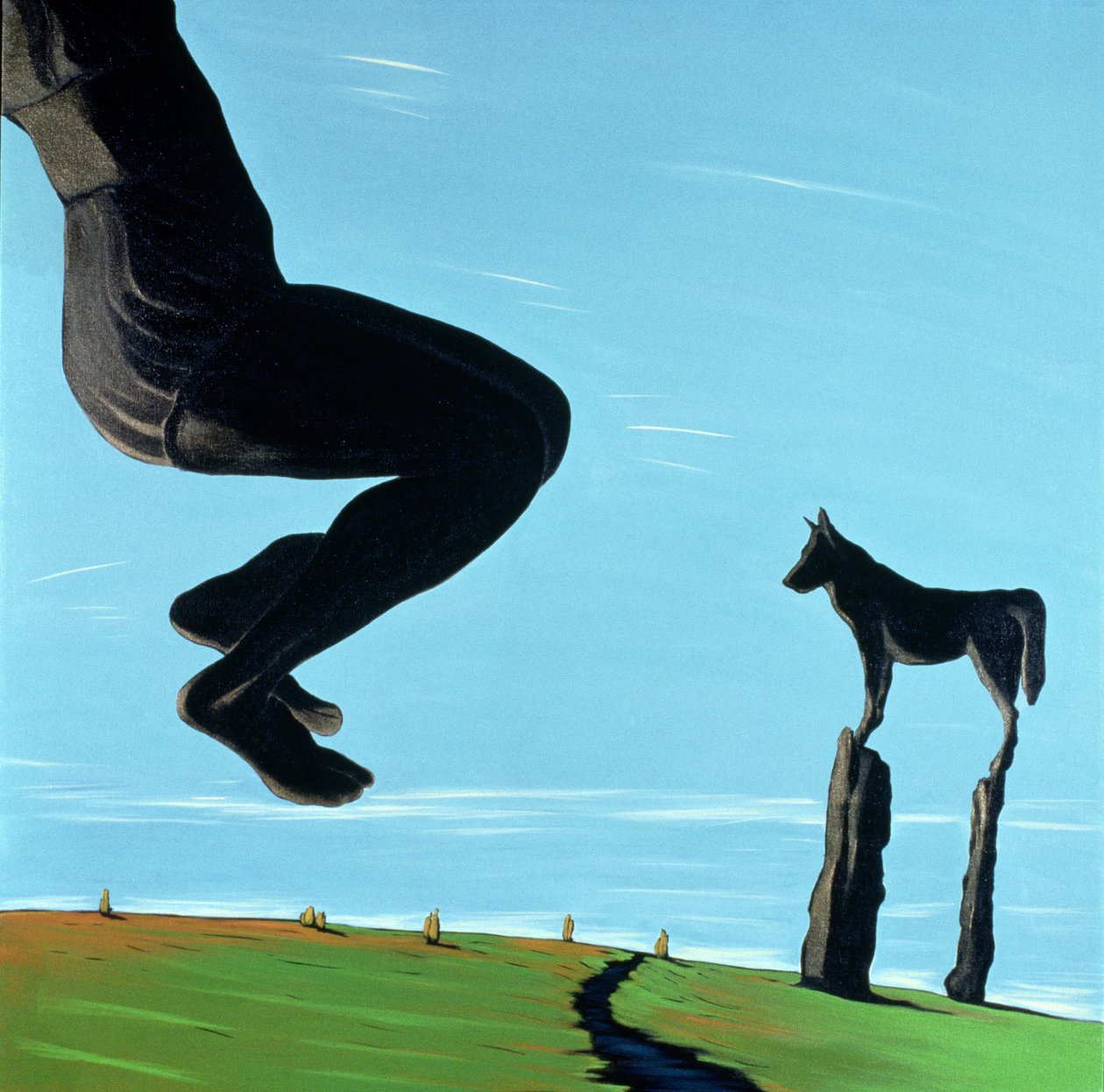 Shadow at Rest, 2000 (akryl på duk) av Marjorie Weiss