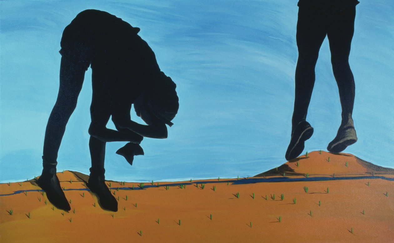The Girl Guides, 1998 (akryl på duk) av Marjorie Weiss