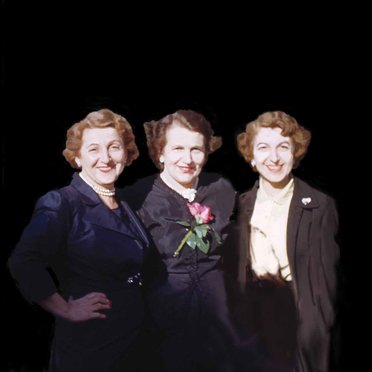 The Sisters, 2008 (akryl på duk) av Marjorie Weiss