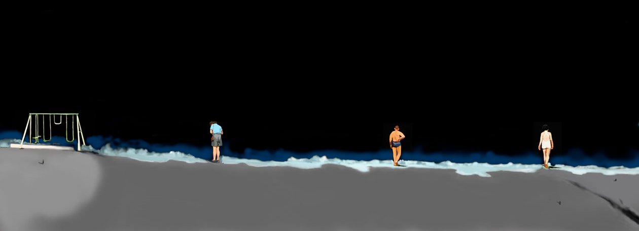 Night Lives Scene 7, 2016 (digitala medier) av Marjorie Weiss