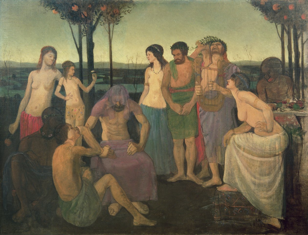 Allegori, ca 1910 av Mark Gertler