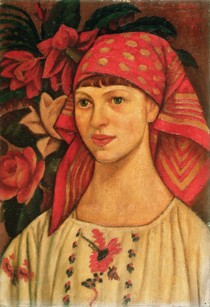 Porträtt av Lydia Sherwood, 1907 av Mark Gertler
