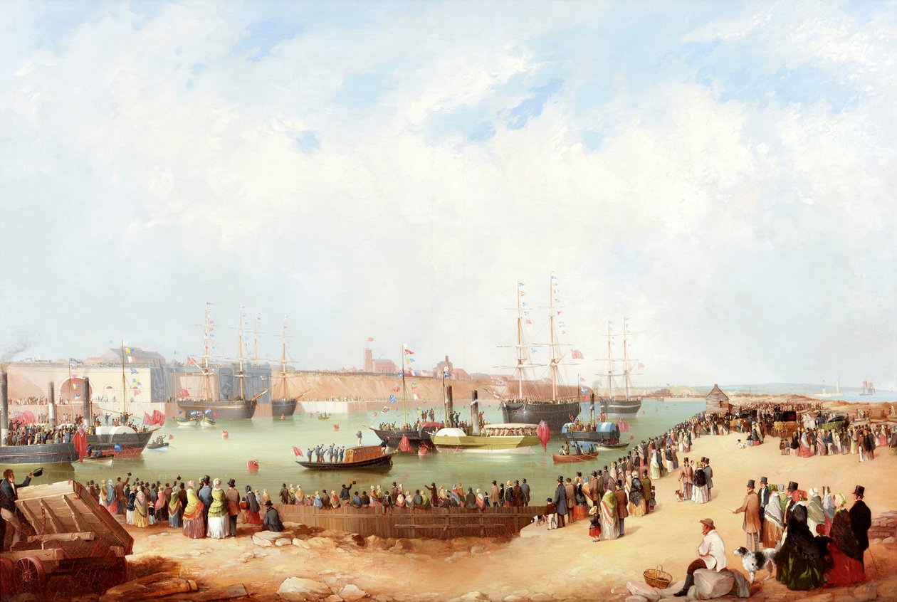 Invigning av Sunderland South Docks, 1850 av Mark Thompson