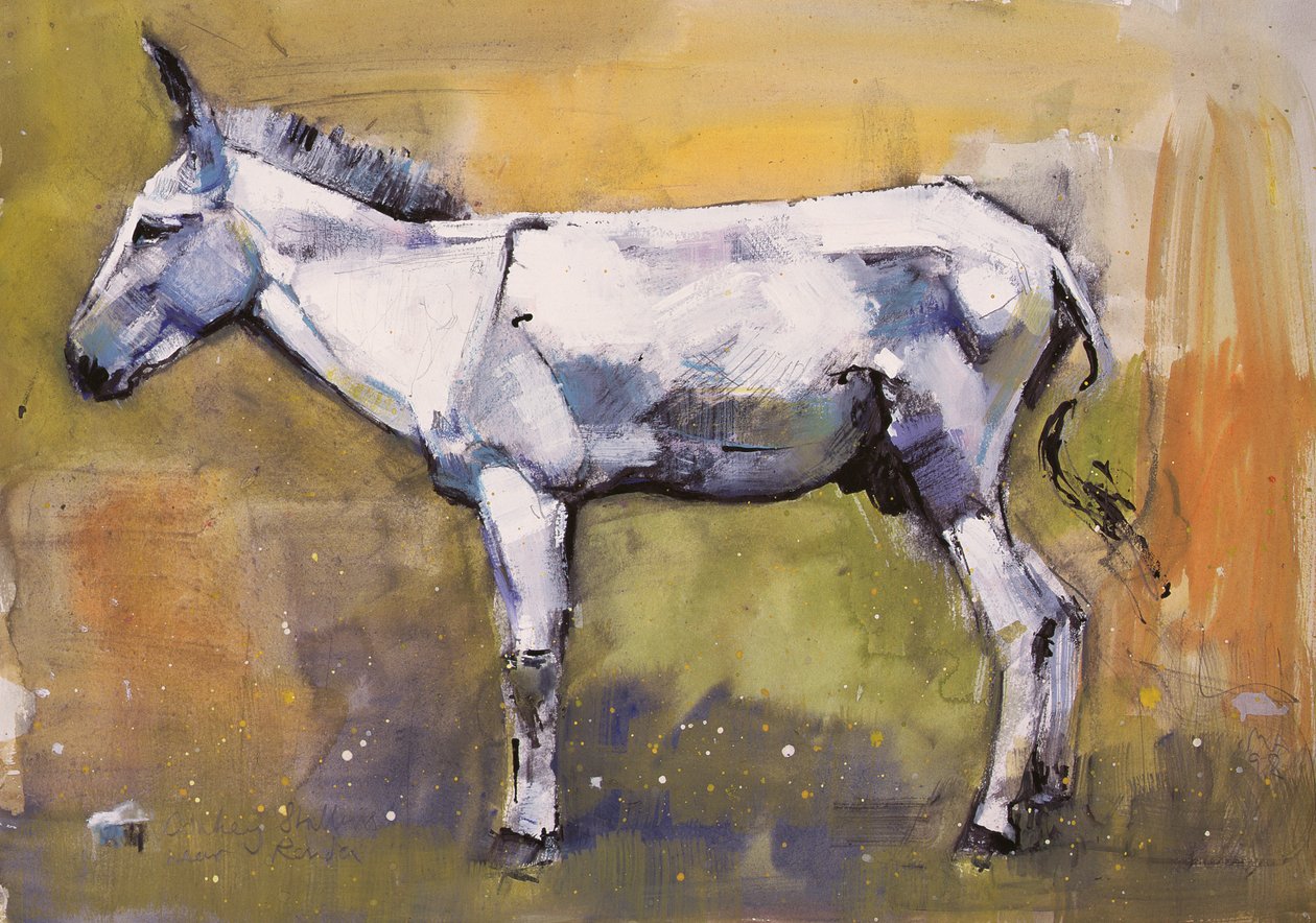 Donkey Stallion, Ronda, 1998 (blandmaterial på papper) av Mark Adlington