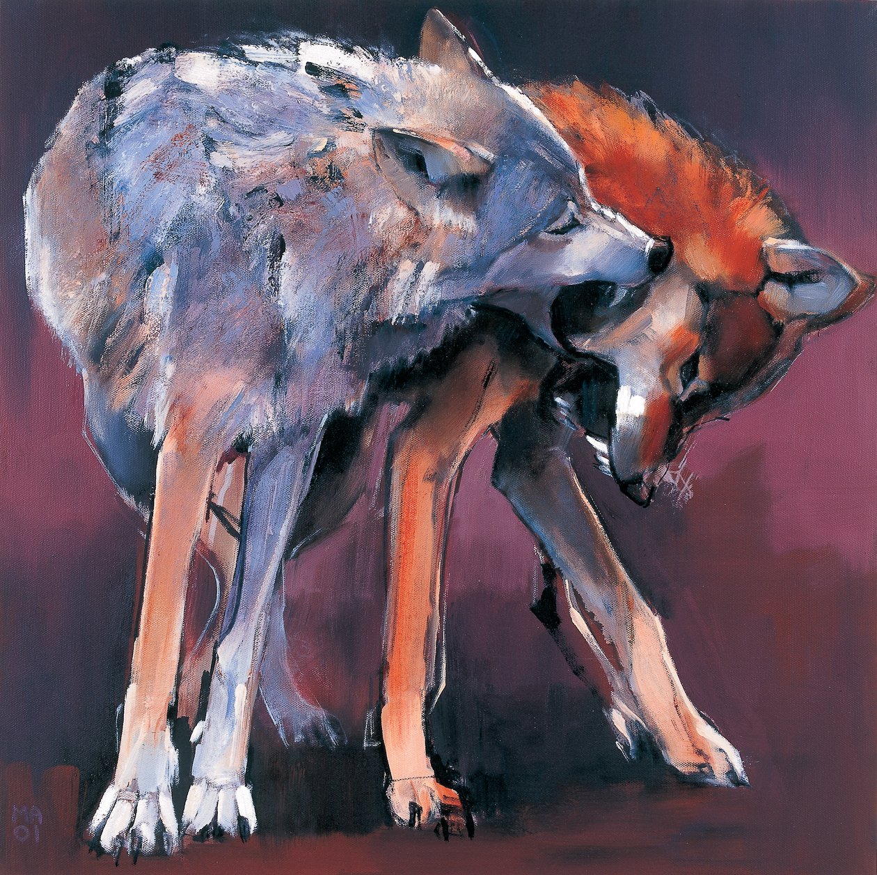 Two Wolves, 2001 (se även 275217) av Mark Adlington