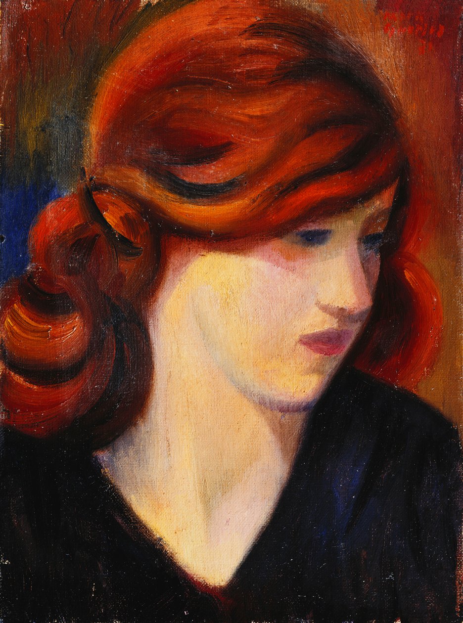 Porträtt av en ung flicka av Mark Gertler