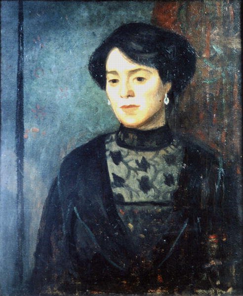 Konstnärens syster, Sophie, ca 1911 (olja på duk) av Mark Gertler