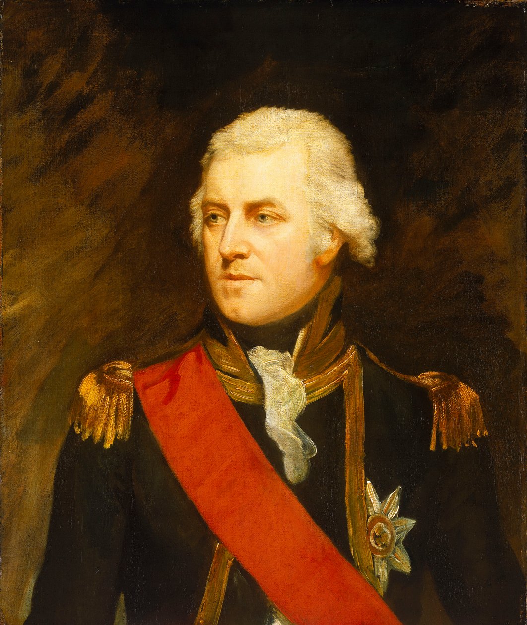 Kapten John Borlase Warren (1753-1822), tidigt 1800-tal (olja på duk) av Mark Oates