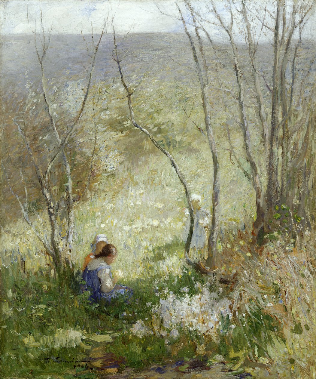 Spring (olja på duk) av Mark Senior