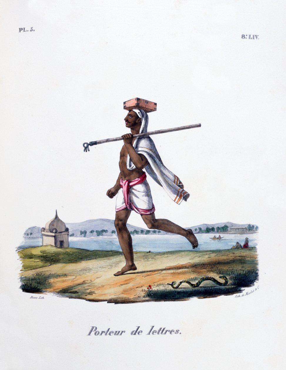 Brevbärare, 1828 av Marlet et Cie