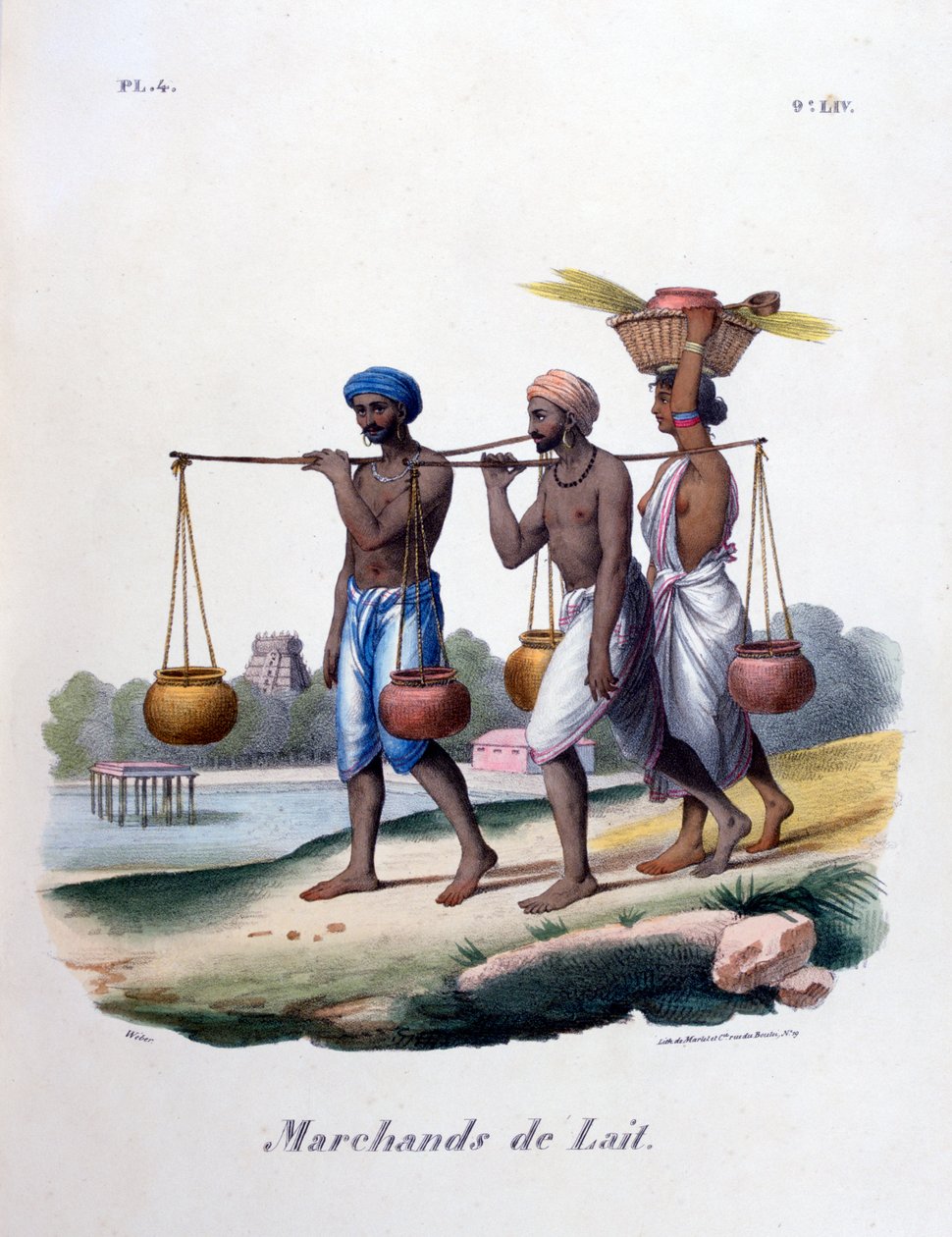 Mjölkhandlare, 1828 av Marlet et Cie