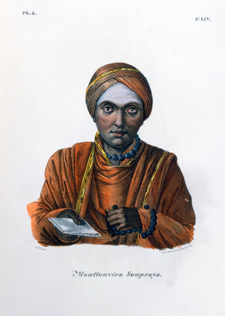 Mouttouvira Soupraya, 1828 av Marlet et Cie