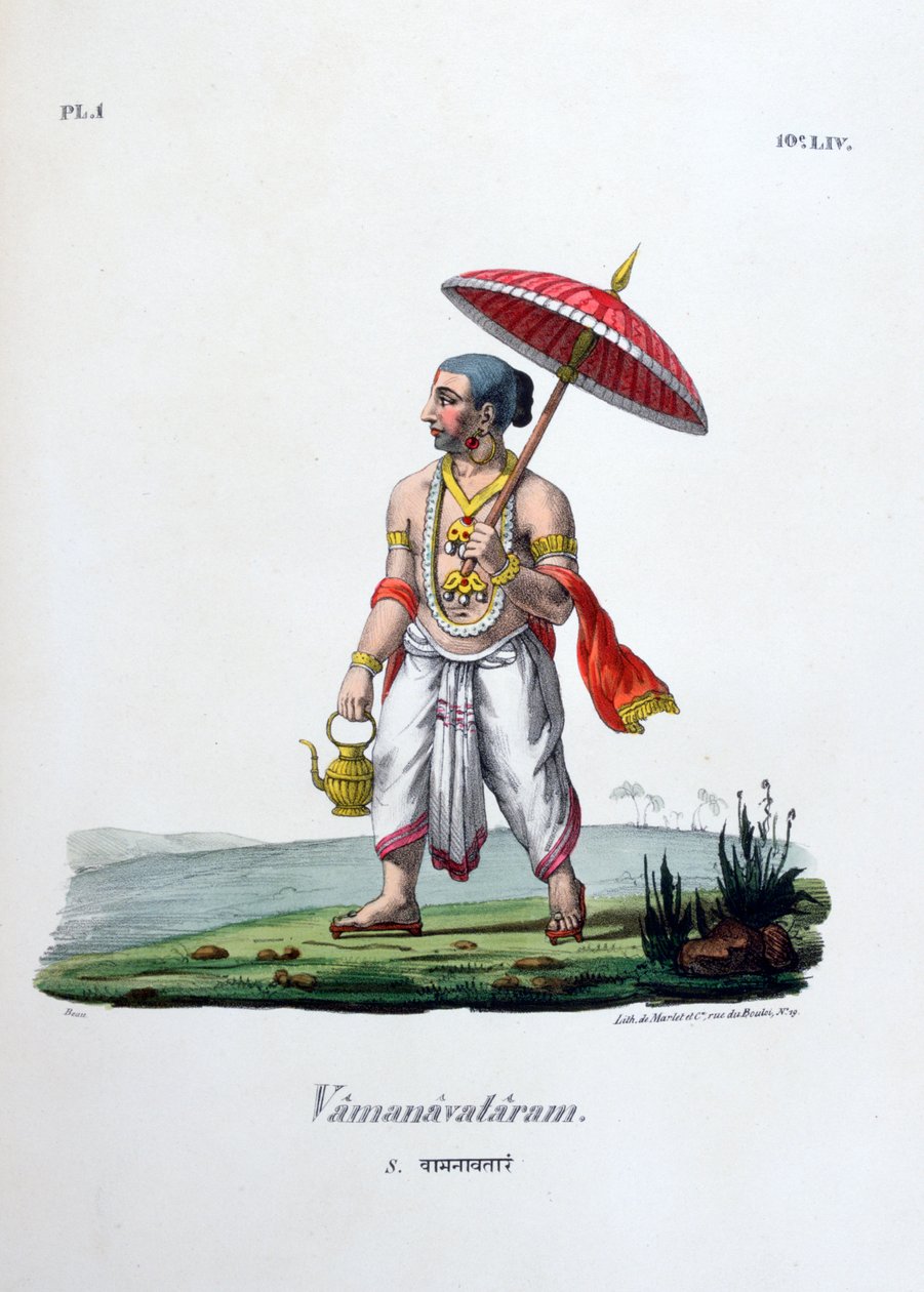 Vamanavataram Dwarf, 1828 av Marlet et Cie
