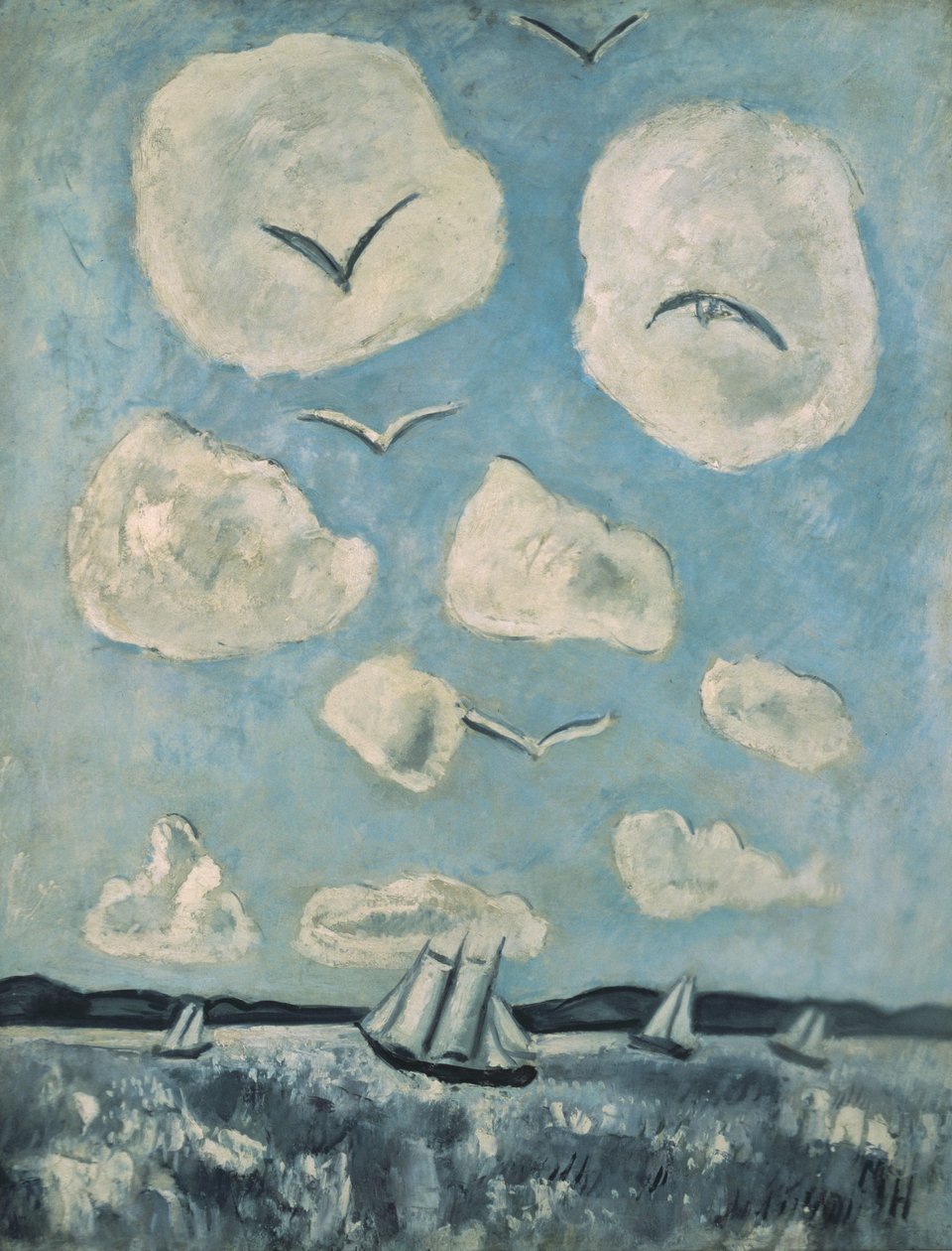 Fåglar i Bagaduce av Marsden Hartley