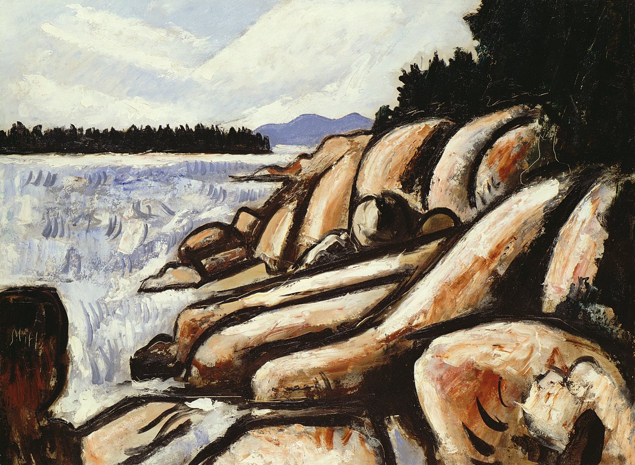 City Point, Vinalhaven, 1937-38 (olja på akademitavlan) av Marsden Hartley