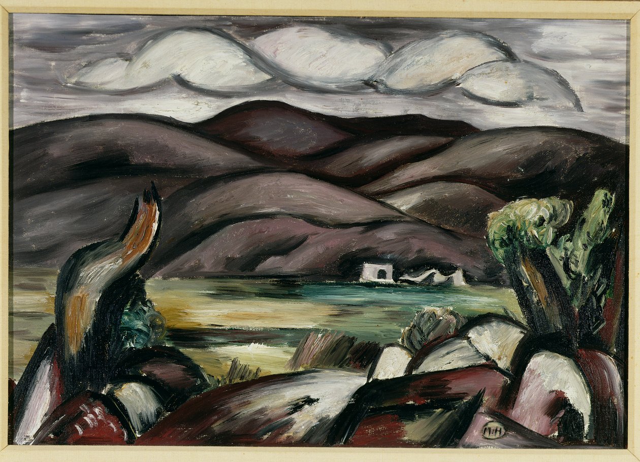 Landskap, New Mexico (olja på duk) av Marsden Hartley