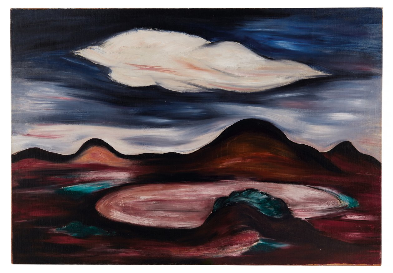 Landskap med ett enda moln av Marsden Hartley