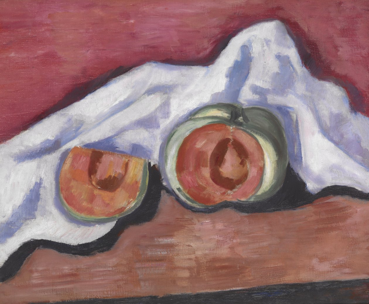 Meloner, ca 1927 (olja på duk) av Marsden Hartley