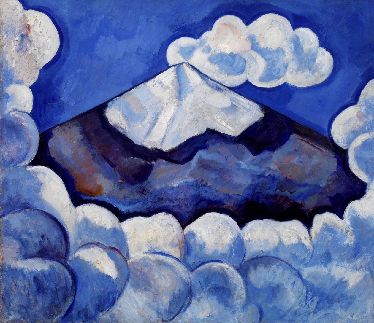 Popocatépetl, livlig morgon - Mexiko av Marsden Hartley