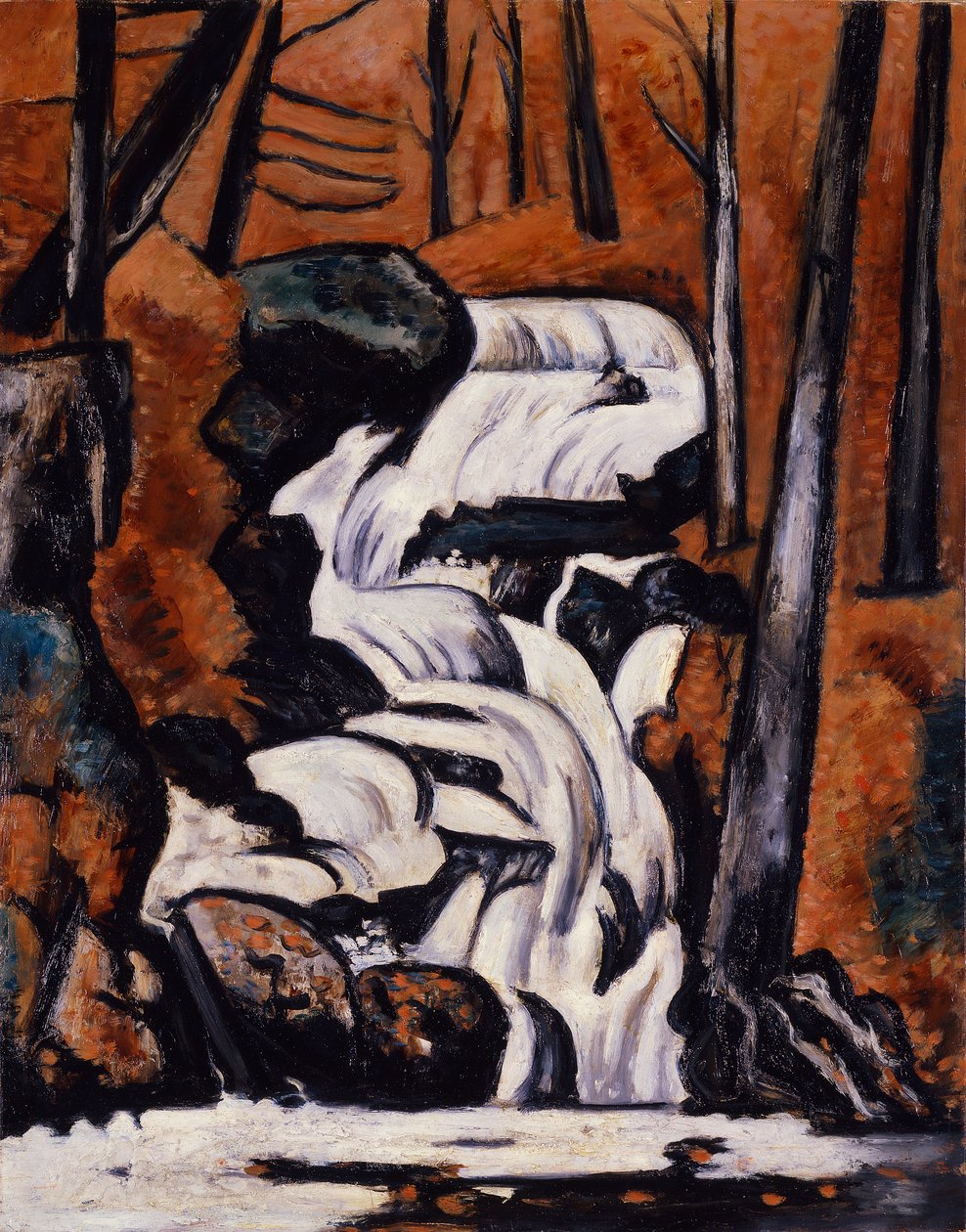 Smelt Brook Falls av Marsden Hartley