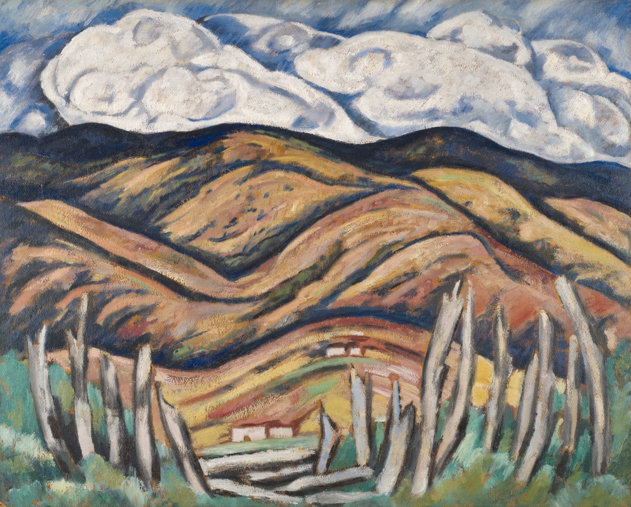 Det sista av New England - Början av New Mexico av Marsden Hartley