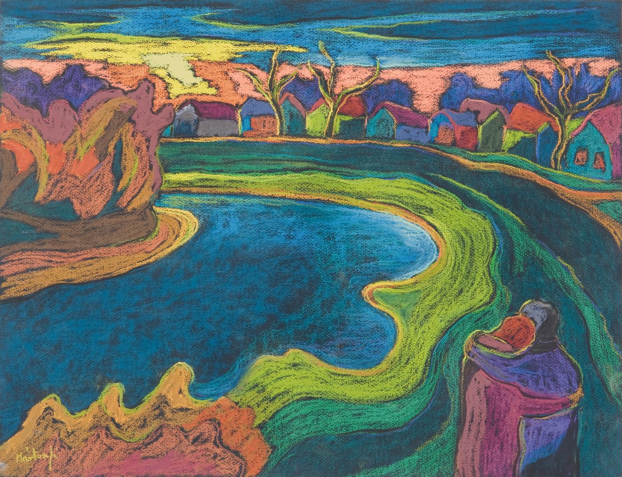 Late Rendezvous, 2006 (pastell på papper) av Marta Martonfi Benke