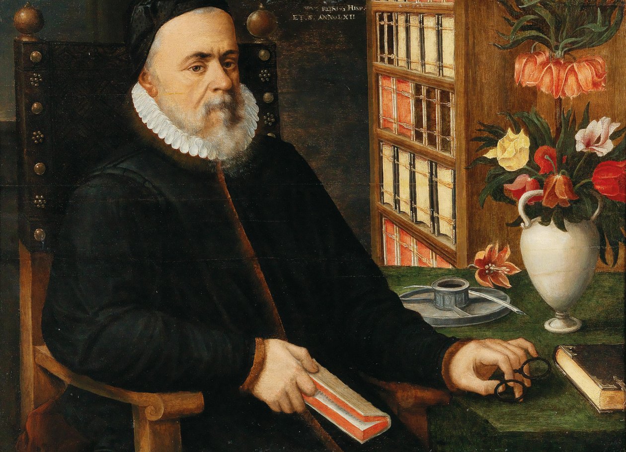 Porträtt av en forskare Carolus Clusius 1526-1609, 1589. av Marten van Valckenborch